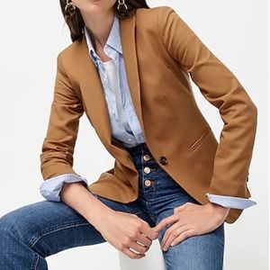 J. Crew Camel Tan Single-Breasted Blazer